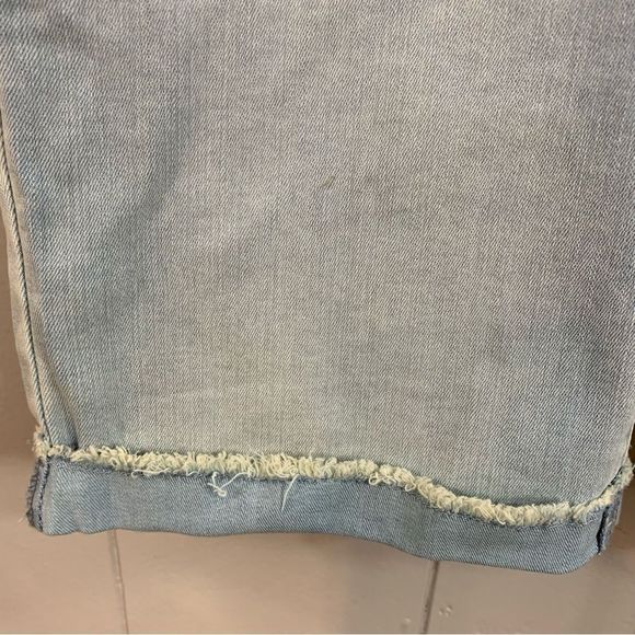 Denizen From Levi's Mid Rise Bermuda Shorts Blue Stretchy Jean Shorts 4 27 NEW - Picture 4 of 10